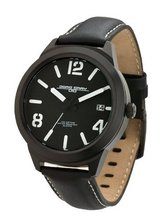 Jorg Gray Leather Black Dial #JG1950-12