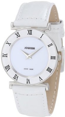 Jowissa J2.001.M Roma 30 mm White Leather Roman Numeral