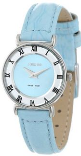 Jowissa J2.014.S Roma Pastell Turquoise Leather Sunray Roman Numerals Slim