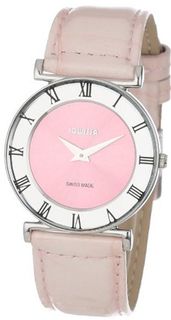 Jowissa J2.016.M Roma Pastell Pink Sunray Dial Leather Roman Numerals