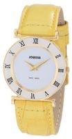 Jowissa J2.033.M Roma Colori 30 mm Gold PVD Yellow Leather Roman Numeral