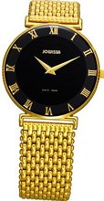 Jowissa J2.040.L Roma 36 mm Gold PVD Black Dial Roman Numeral Steel