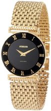 Jowissa J2.040.M Roma 30 mm Gold PVD Black Dial Roman Numeral Steel