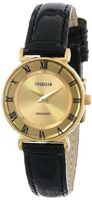 Jowissa J2.107.S Roma Gold Stainless-Steel Patent Leather