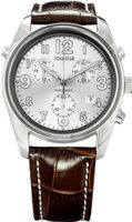 Jowissa J7.002.L Ginebra Silver Dial Chronograph Leather