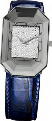 Jowissa J8.010.M Scala Stainless Steel Blue Genuine Leather Rhinestone Imprint Dial