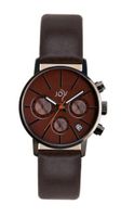Joy Quartz with Brown Dial Chronograph Display and Brown Leather Strap JW633