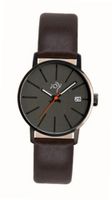 Joy Quartz with Grey Dial Analogue Display and Brown Leather Strap JW638