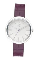 Joy Quartz with White Dial Analogue Display and Red Leather Strap JW617