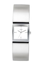 Joy Quartz with White Dial Analogue Display and Silver Stainless Steel Strap JW610