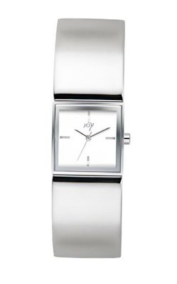 Joy Quartz with White Dial Analogue Display and Silver Stainless Steel Strap JW610