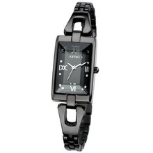 Fashion  Rectangular Dial Quartz Brand Eyki Kimio The Hours Clock Black