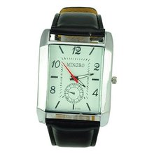 Fashionable PU Leather band Square Dial Quartz Movement Wrist -White
