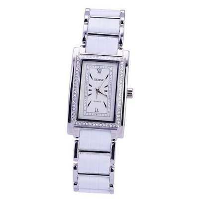 GEMAX6213 Acme Aestheticism Square Dial Quartz Crystal Bezel Waterproof