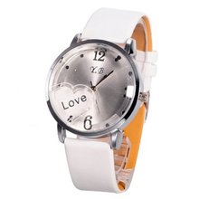 Girls  Fashion Jewelry Love Diamond Quartz Casual Wrist White