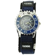 Mini Woven Band Round Dial Quartz Movement Casual -Blue