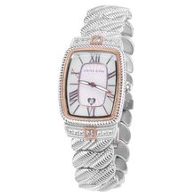 Judith Ripka - Steel & 14K Clad - White CZ - Swiss Part Mvt - M-size