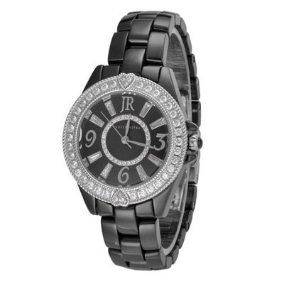 Judith Ripka - Steel & Ceramic - Black Ceramic - Swiss Part Mvt - L-size