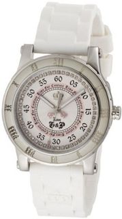 Juicy Couture 1900417 HRH Stainless-Steel White Jelly Strap