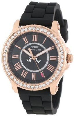 Juicy Couture 1901055 Pedigree Black Silicone Strap