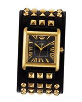 Juicy Couture 1901061 Black & Gold Leather Cuff Ladies