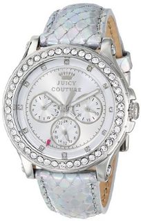 Juicy Couture 1901063 Pedigree Silver Metallic Leather Strap