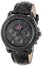 Juicy Couture 1901064 Pedigree Black Metallic Leather Strap