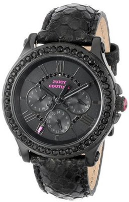 Juicy Couture 1901064 Pedigree Black Metallic Leather Strap