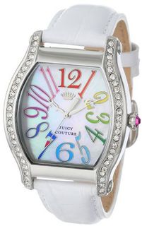 Juicy Couture 1901086 Dalton White Embossed Leather Strap