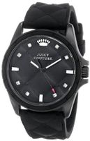 Juicy Couture 1901101 "Stella" Black Quilted Silicone Dial Casual