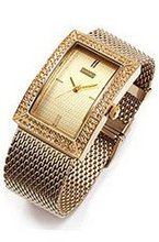 Julius JA-428A Yellow Dial and Golden Color Metal Band Analog  Wrist