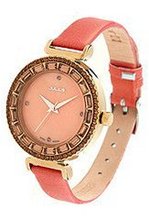 Julius JA-512LD Light Orange or Beige Dial and Orange Leather Band Analog  Wrist