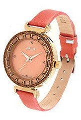 Julius JA-512LD Light Orange or Beige Dial and Orange Leather Band Analog  Wrist