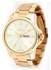 Julius JA-514MC Light Yellow Dial and Golden Color Metal Band Analog  Wrist
