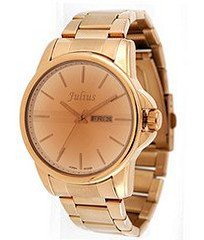 Julius JA-514MD Copper or Reddish Brown Dial and Metal Band Analog  Wrist
