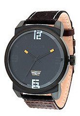 Julius JA-542D Black Dial and Black Leather Band Analog  Wrist