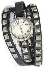 Julius JA-553A White Dial and Black Leather Band Analog  Wrist