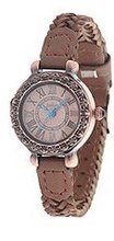 Julius JA-556C Light Reddish Brown round Dial Brown Leather Band Analog  Wrist