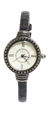 Julius JA-557B White Dial and Black Leather Band Analog  Wrist