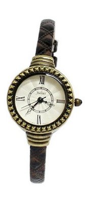 Julius JA-557C White Dial and Brown Leather Band Analog  Wrist