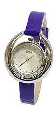 Julius JA-563B White Dial Blue Leather Band Analog  Wrist