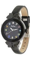 Julius JA-627B Black Dial and Black Leather Band Analog  Wrist