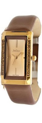 Julius JA-635D Brown Dial and Band Analog  Wrist