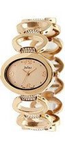 Julius JA-636D Pink Golden Color Dial and Band Analog  Wrist