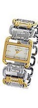 Julius JA-644D White Dial Golden Color Rim Analog  Wrist With Golden Silver Color Band