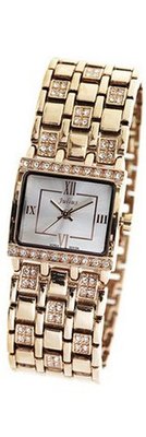 Julius JA-648F Pink Golden Color Metal Band Analog  Wrist