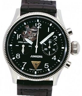 Junkers Chronographen JU 52 Chronograph Mechanic Open Heart