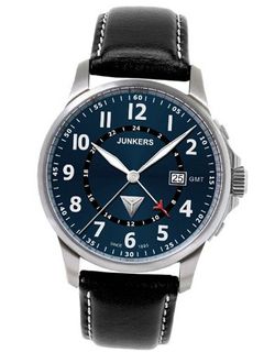 Junkers Tante JU GMT dual time Swiss- quartz 6848-3