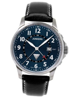 Junkers Tante JU GMT dual time Swiss- quartz 6848-3