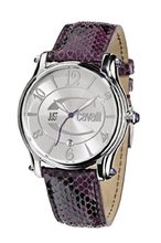 Just Cavalli - R7251168515 - Eclipse - Ladies - Analogue Quartz - Silver Dial - Genuine Purple Python Strap